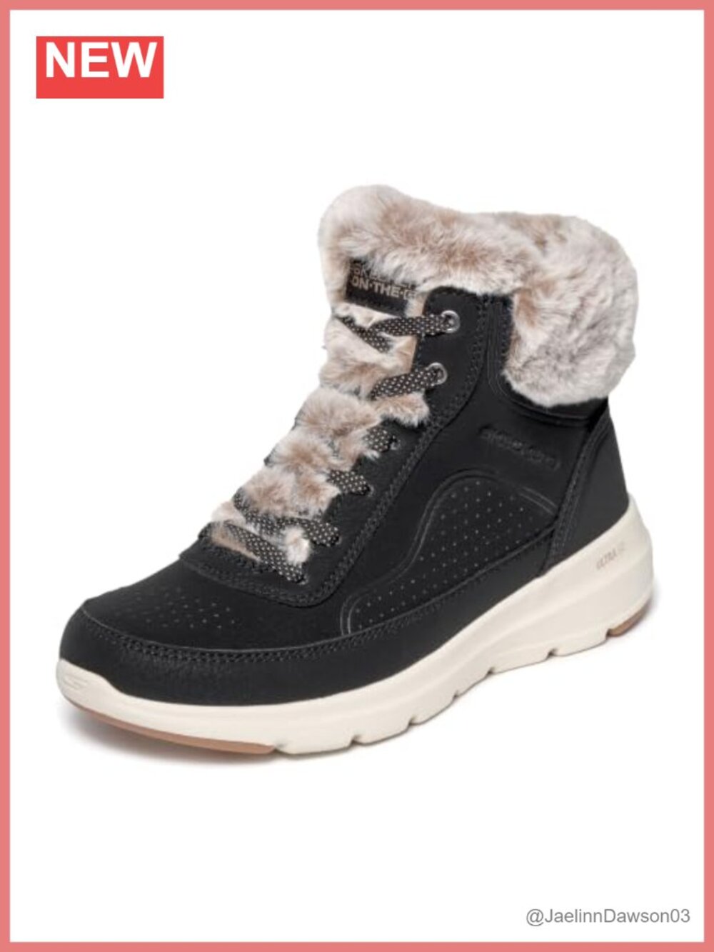 Skechers Women's Faux Fur Lined Lace-Up Ankle Boots